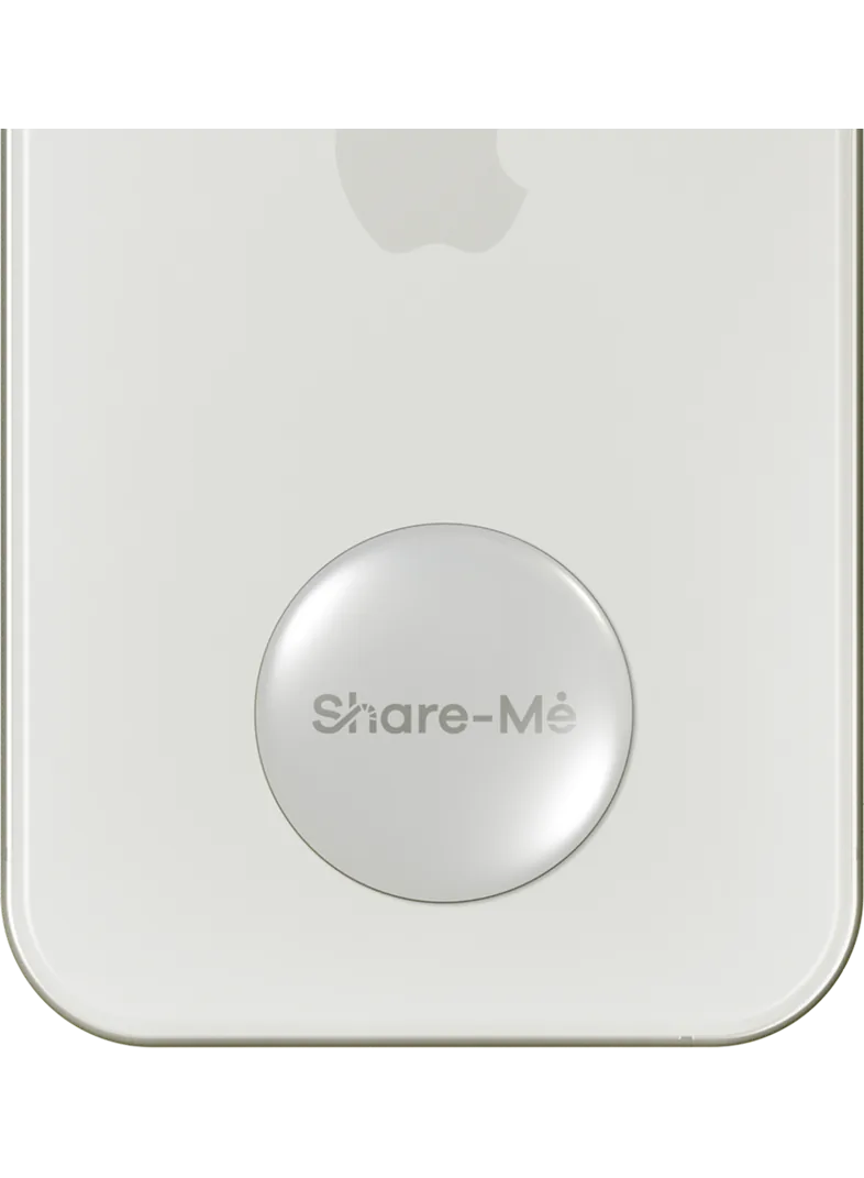 シールはスマホの下部に